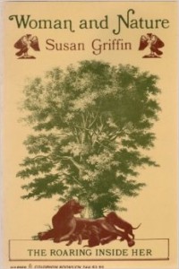 Cover for Woman and Nature by Susan Griffin to accompany review written by speculative fiction writer Cat Rambo.